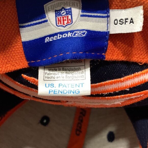 Chicago Bears NFL Baseball Hat Wrap Around Coloring Rare Navy Blue Reebok - Picture 6 of 7